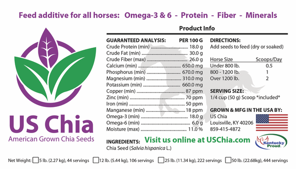 chia seeds for horses